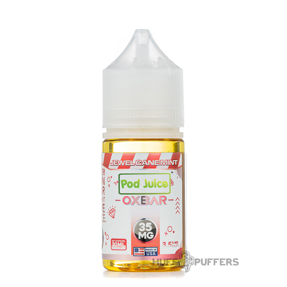 pod juice x oxbar jewel cane mint salt nicotine e-juice 30ml