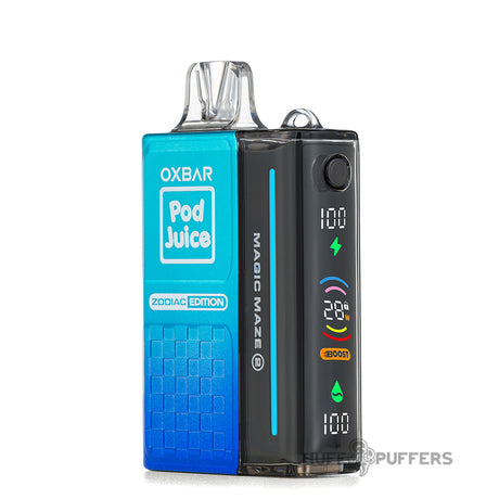 pod juice x oxbar magic maze 2.0 vape blue razzle pop