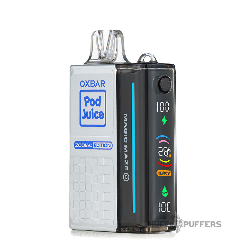 pod juice x oxbar magic maze 2.0 vape clear blue