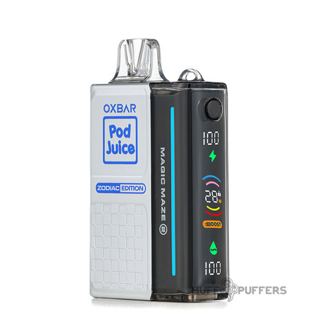 pod juice x oxbar magic maze 2.0 vape clear blue