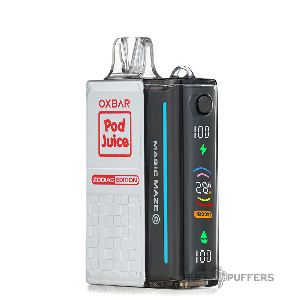 pod juice x oxbar magic maze 2.0 vape clear red