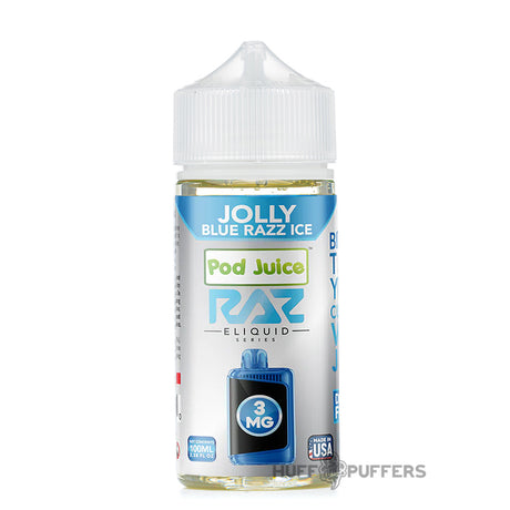 pod juice x raz eliquids jolly blue razz ice