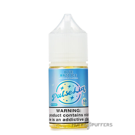 pulse liq salt blue razz ice 30ml e-juice botlte