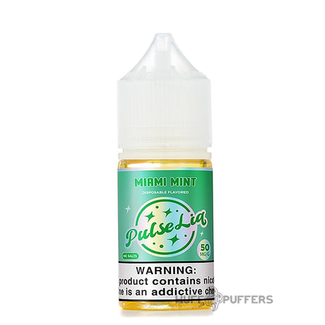 pulse liq salt miami mint 30ml e-juice bottle