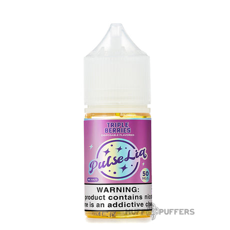 pulse liq salt triple berries 30ml e-juice bottle