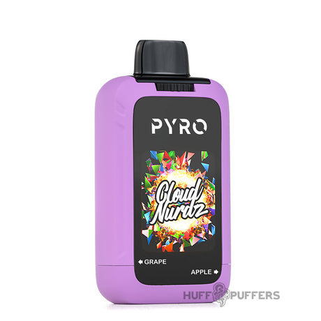 pyro duo cloud nurdz grape apple disposable vape