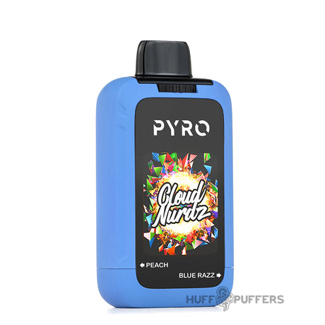 pyro duo cloud nurdz peach blue razz disposable vape