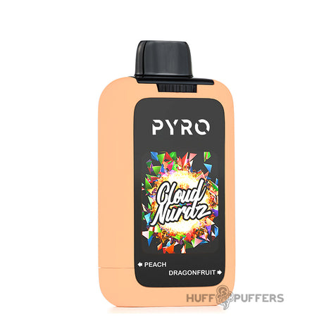 pyro duo cloud nurdz peach dragon fruit disposable vape