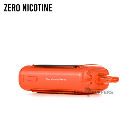 raz ltx zero nicotine disposable vape laying down side view strawberry burst