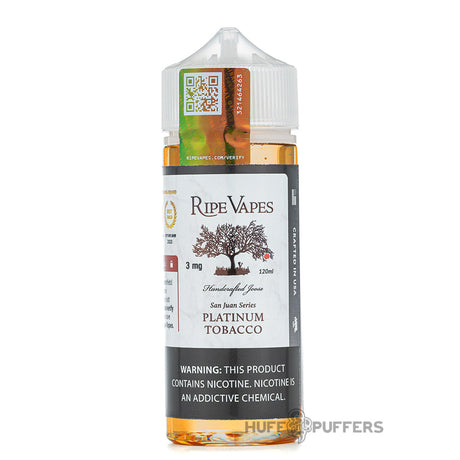 ripe vapes san juan series platinum tobacco 120ml e-juice bottle