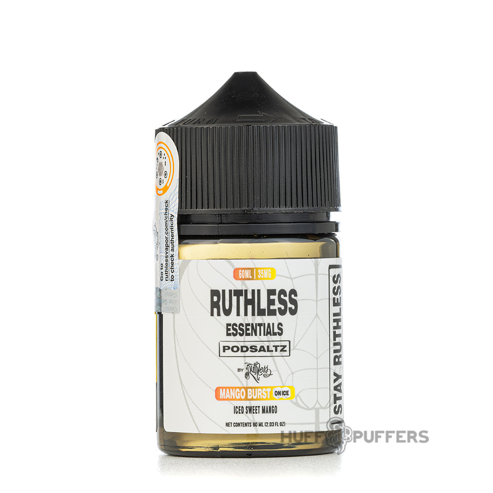 Ruthless Essentials Podsaltz Mango Burst on Ice 60mL e-juice