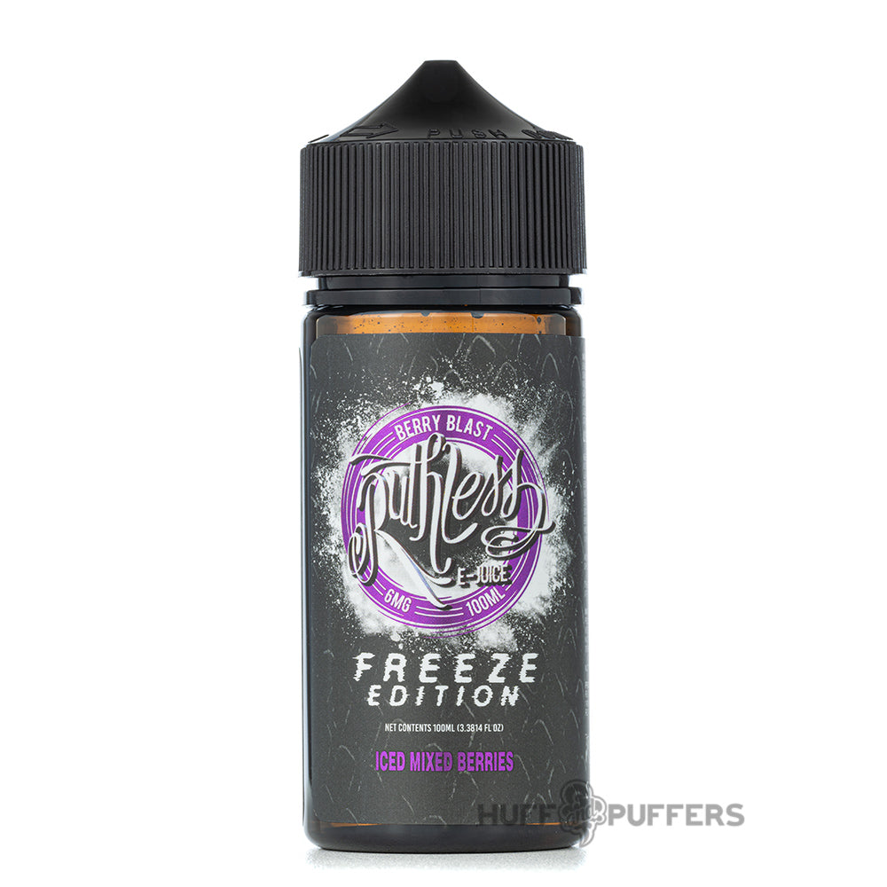 ruthless freeze edition berry blast 100ml e-juice bottle