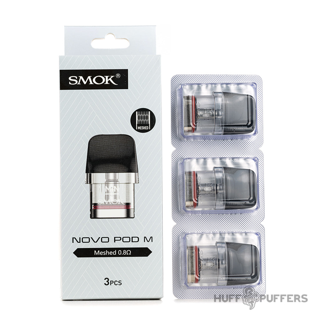 smok novo pod m meshed 0.8 ohm 3 pack with packaging