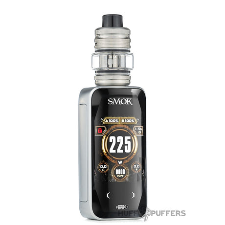 smok x priv plus kit front view of led screen