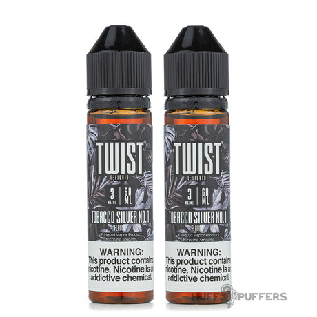 twist e liquids tobacco silver no 1 2 X 60ml e-juice bottles