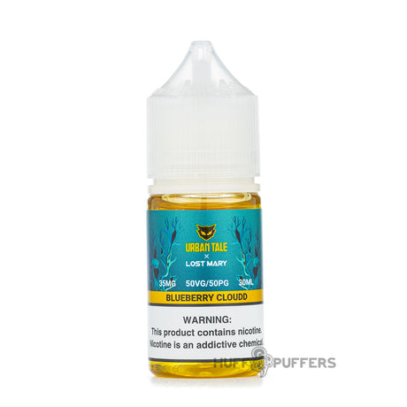 urban tale x lost mary blueberry cloud 30ml salt nicotine e-juice bottle