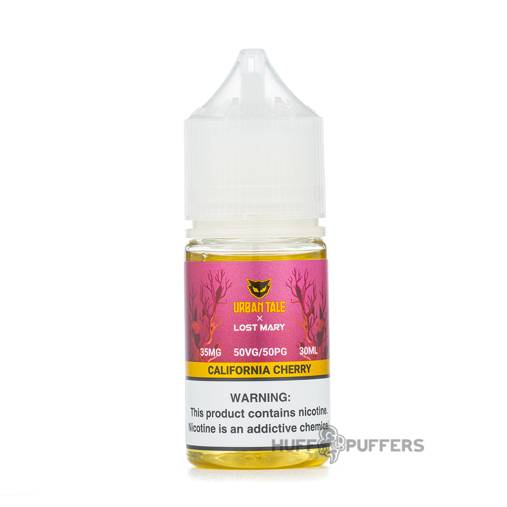 Urban Tale X Lost Mary Nic Salts California Cherry 30mL e-juice bottle