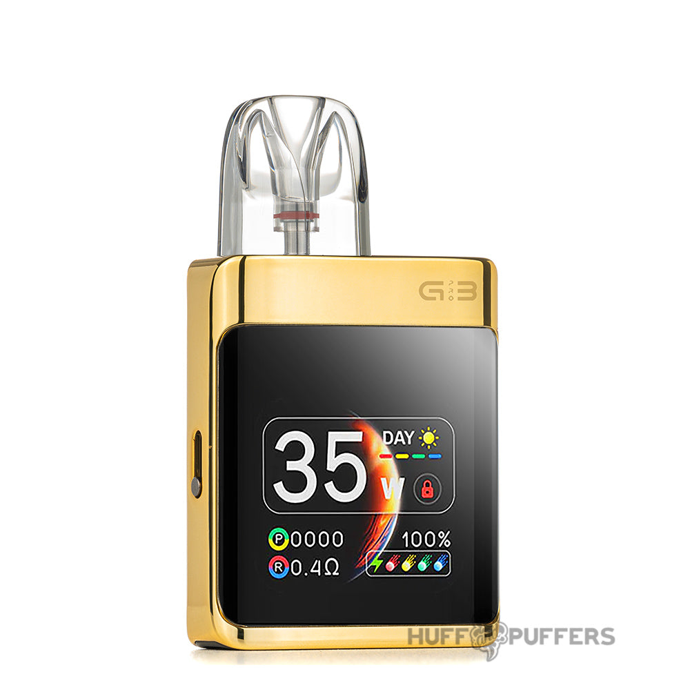 uwell caliburn g3 pro koko pod system luxury gold