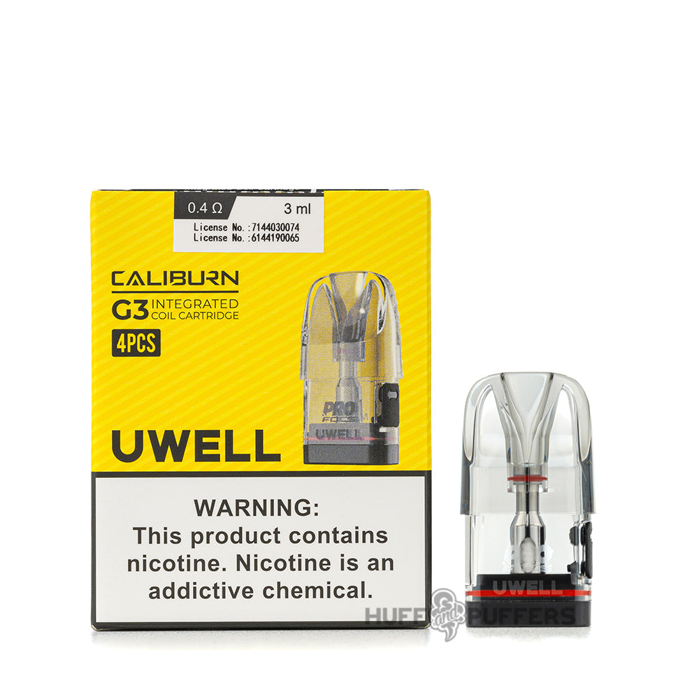 uwell caliburn g3 pod 0.4 ohm meshed