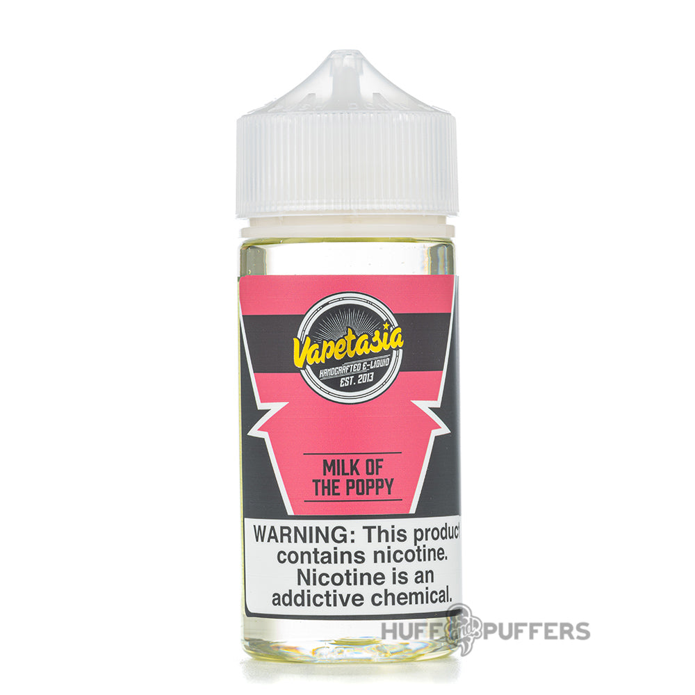 Vapetasia Milk of The Poppy 100mL e-juice bottle