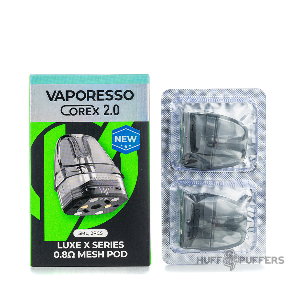 vaporesso luxe x 0.8 ohm mesh corex 2.0 pods