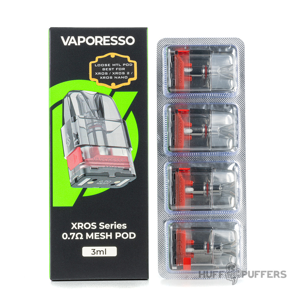 vaporesso xros 0.7 ohm pods 3ml 4 pack