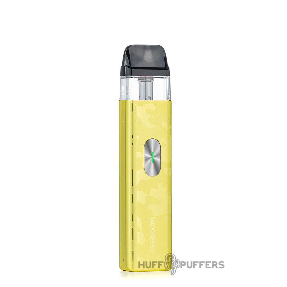 vaporesso xros 4 mini pod system camo yellow