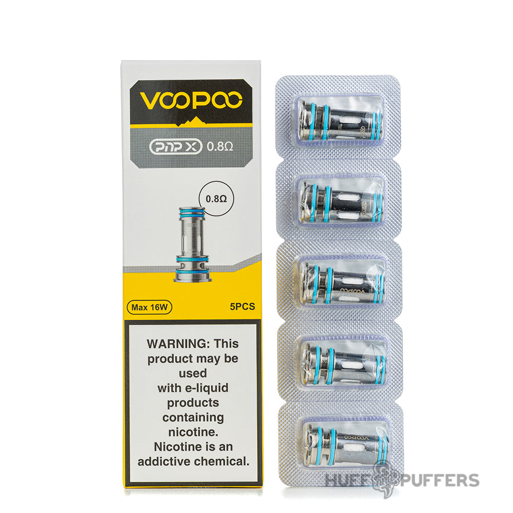 voopoo pnp x coils 0.8 ohm with packaging