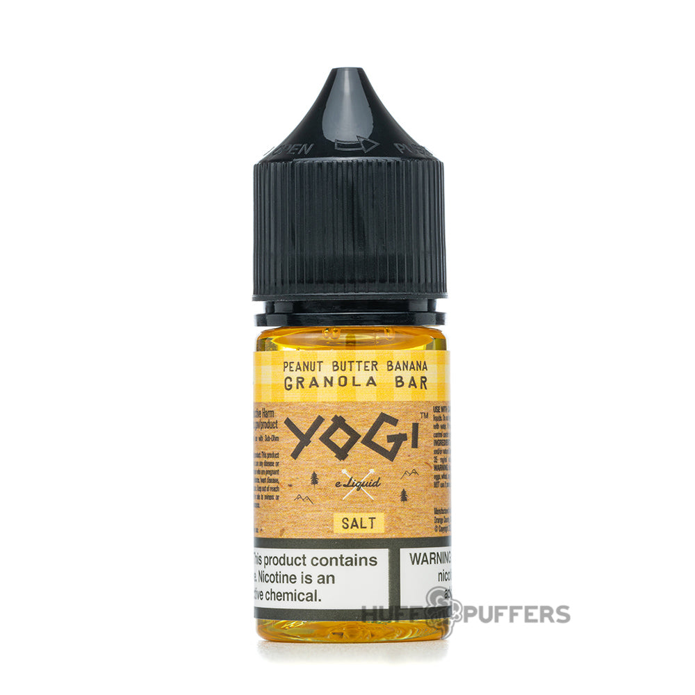 yogi salt peanut butter banana granola bar 30ml e-juice bottle