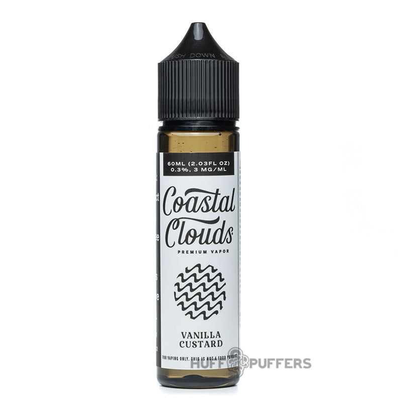 coastal clouds vanilla custard 60ml e-juice bottle