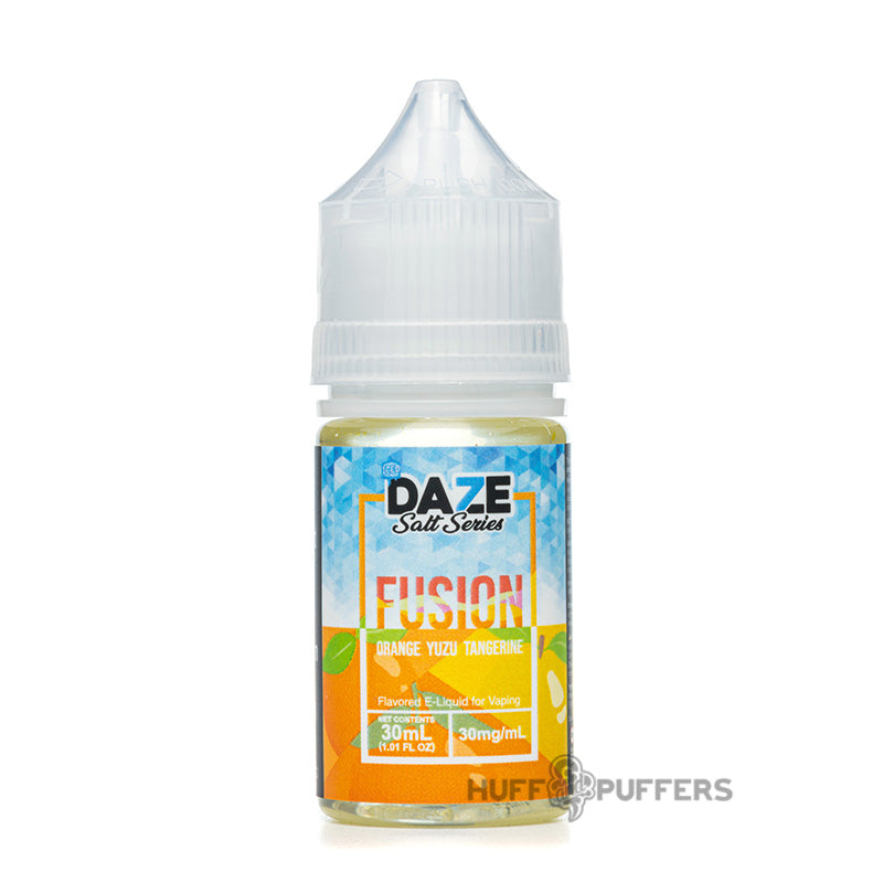 daze salt series fusion orange yuzu tangerine iced 30ml e-juice bottle