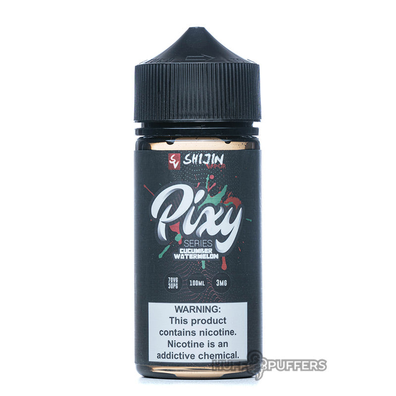 pixy series cucumber watermelon 100ml e-juice bottle by shijin vapor