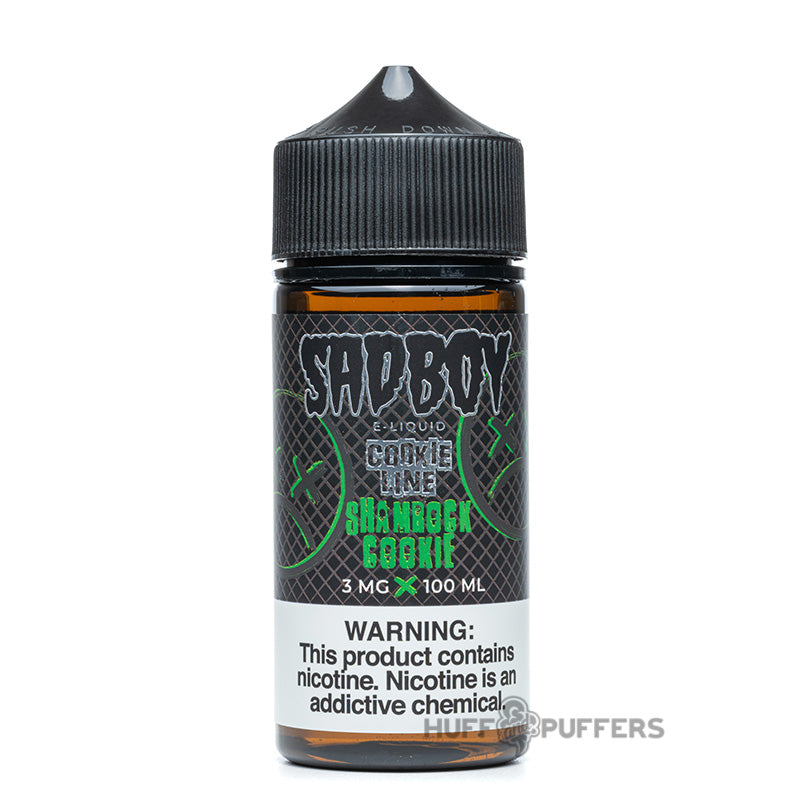 sadboy cookie line shamrock cookie 100ml e-juice bottle