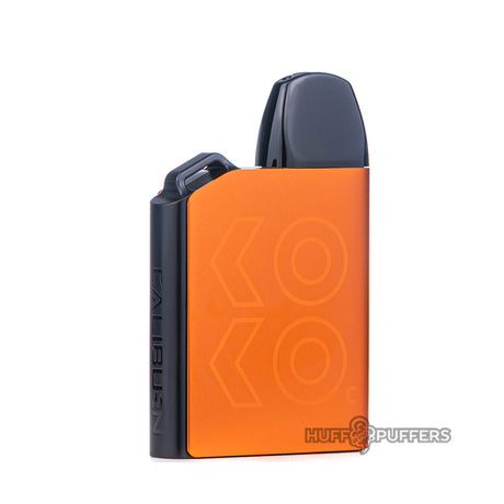 uwell caliburn ak2 pod system in neon orange back view