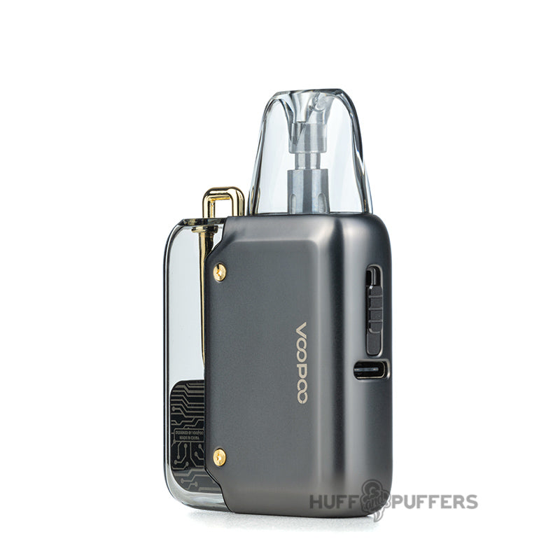 voopoo argus 1 pod system gun metal side view of airflow control